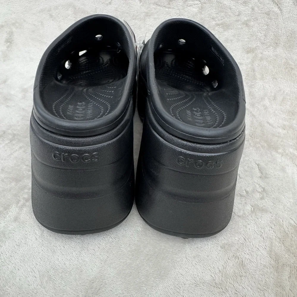 Crocs Siren Clog Black Platform Heels Unisex M11 W13 NWT 208547-001